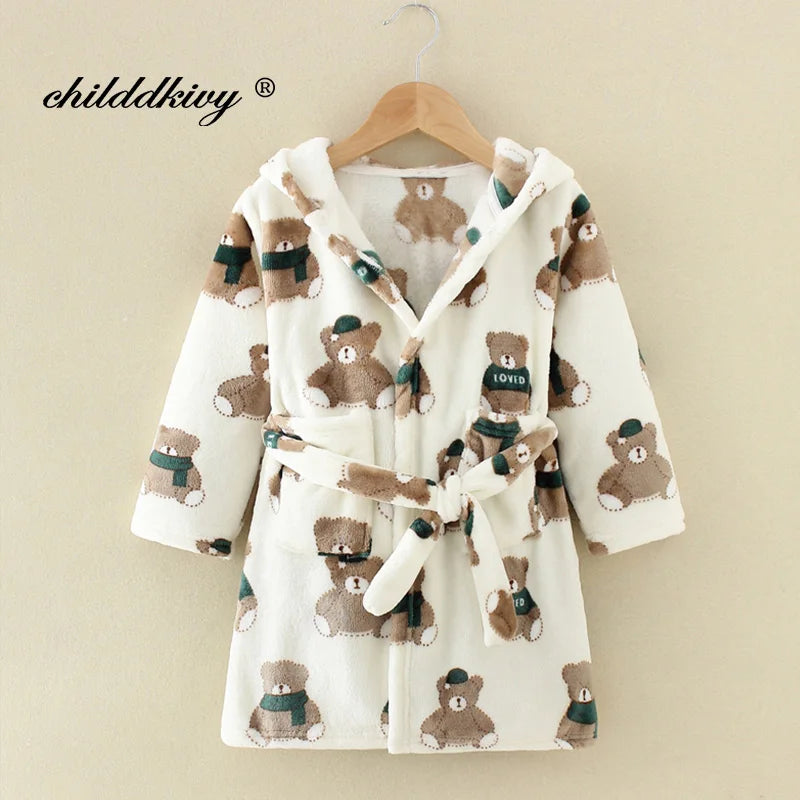 Boy and Girls Flannel Robe