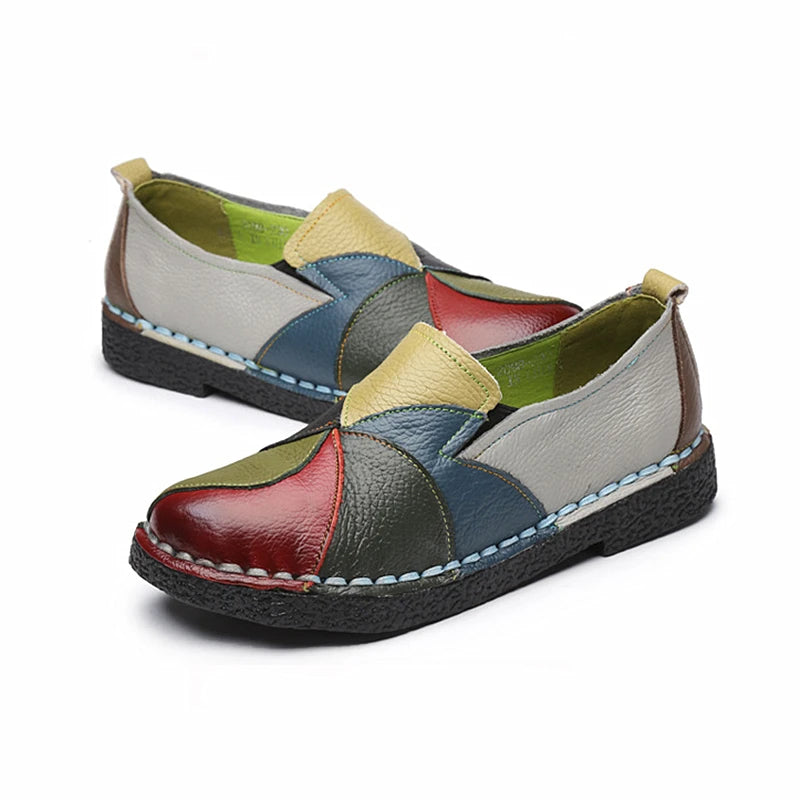 Women's Genuine Leather Flats Shoes