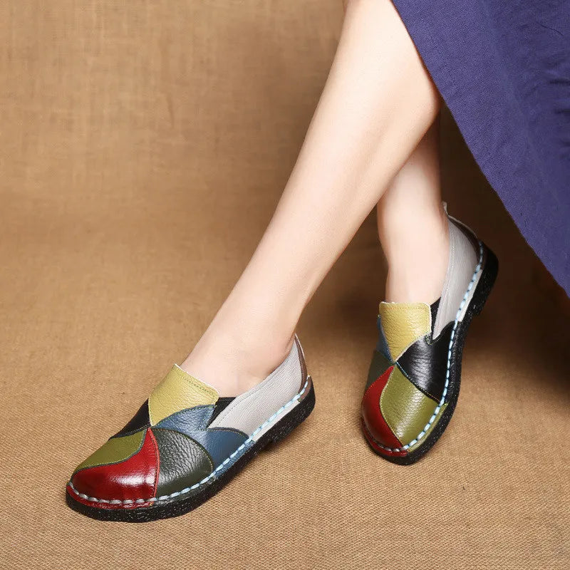 Women's Genuine Leather Flats Shoes