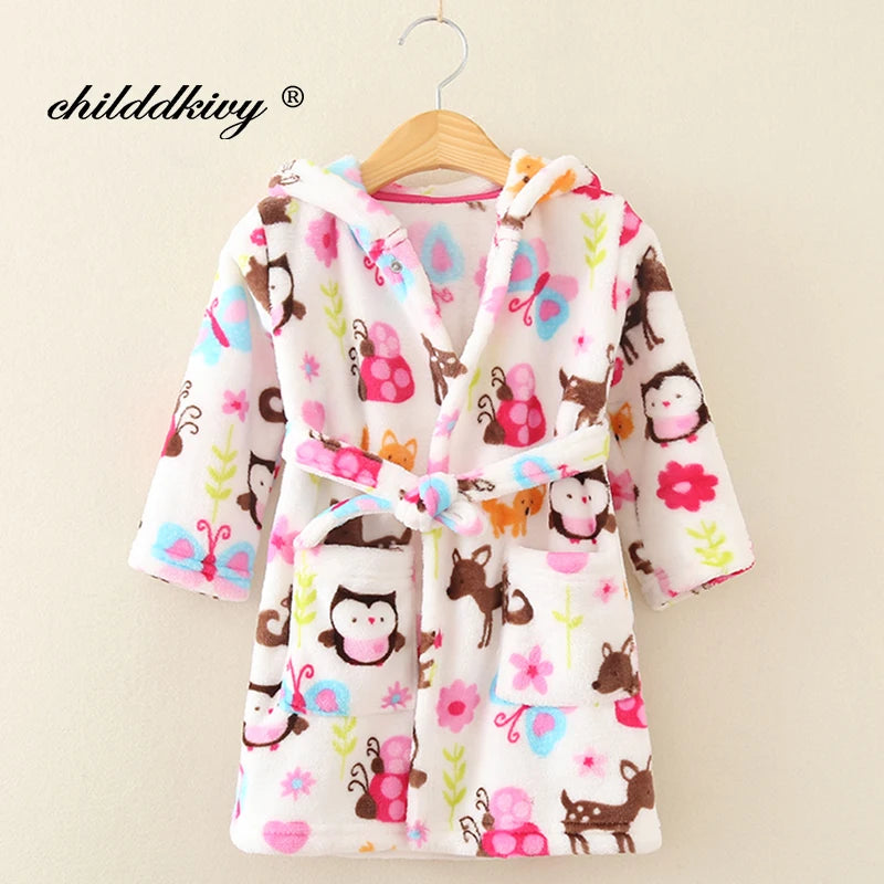 Boy and Girls Flannel Robe