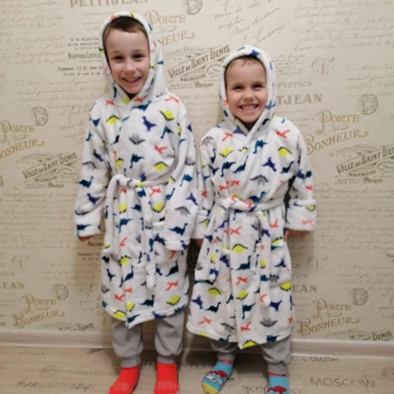 Boy and Girls Flannel Robe