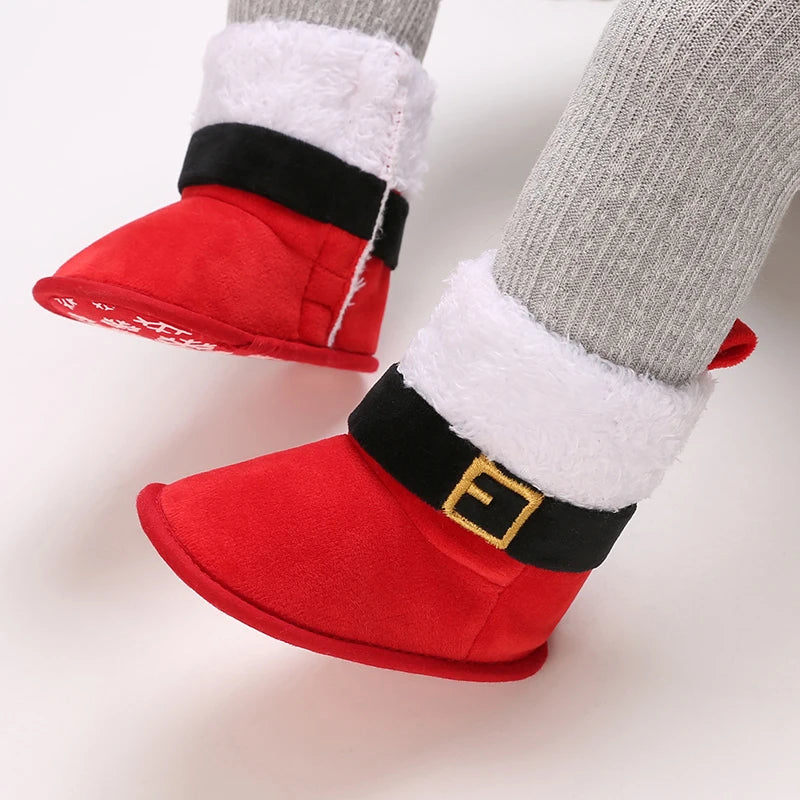 Christmas theme baby Boots