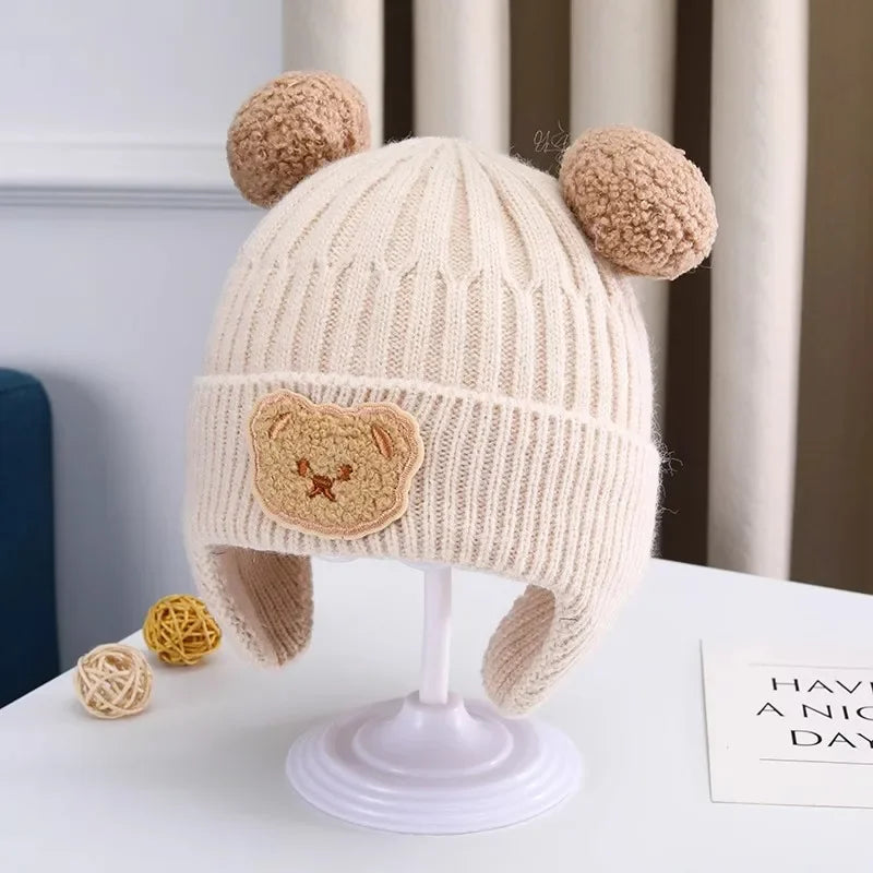 cute bear  wool hat