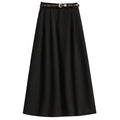 2025 High Waisted Suit Pleated Skirt and Autumn Elegant Solid Women's Wrap Umbrella Skirts
