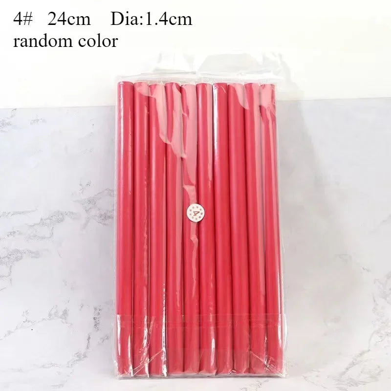 10pcs Flexible Hair Curling Rod.