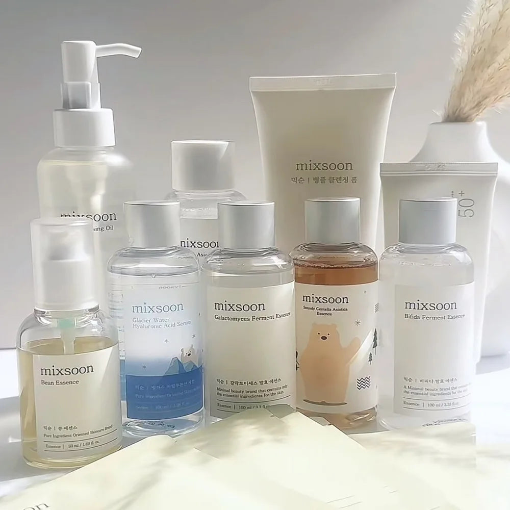 Mixsoon Bean Essence Korean Skin Care Serum - Exfoliating Hydrating Glass Skin Hyaluronic Acid for Moisturized Smooth Complexion