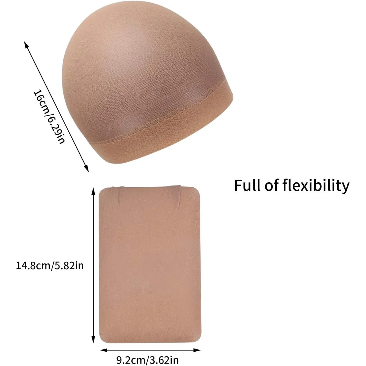 2Pcs Hair Cap Net Mesh For Weave Black Brown.