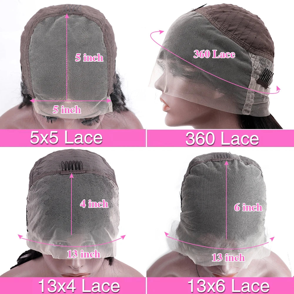 HD Transparent 13x4 13x6 Body Wave Lace Frontal Wig