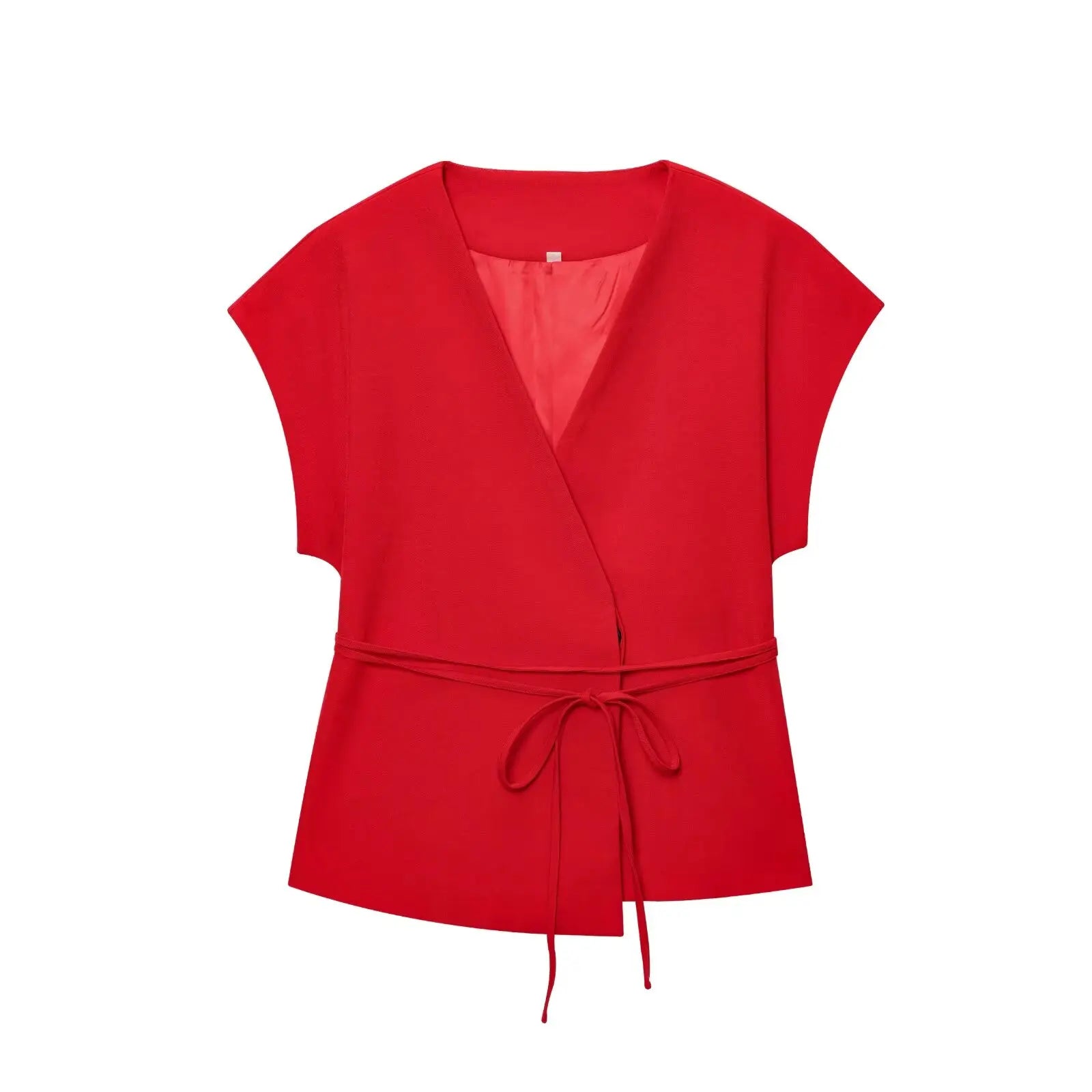 Women's Trouser Suits Sleeveless V-Neck Top