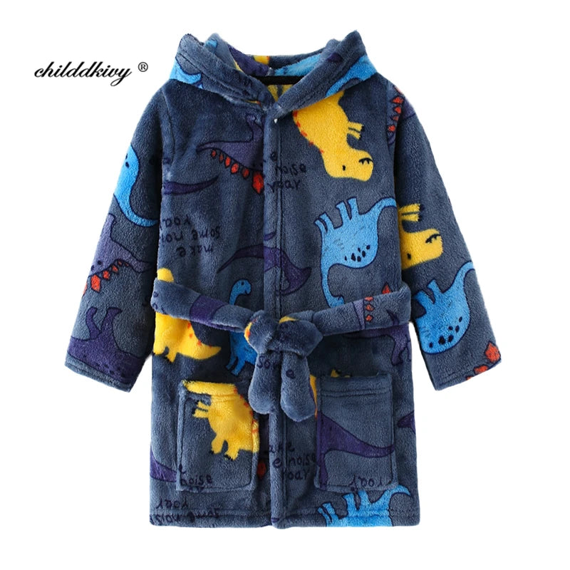 Boy and Girls Flannel Robe