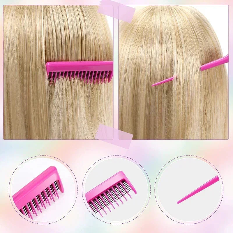 3-10pcs Hair Styling Comb Set Teasing Hair Brush.