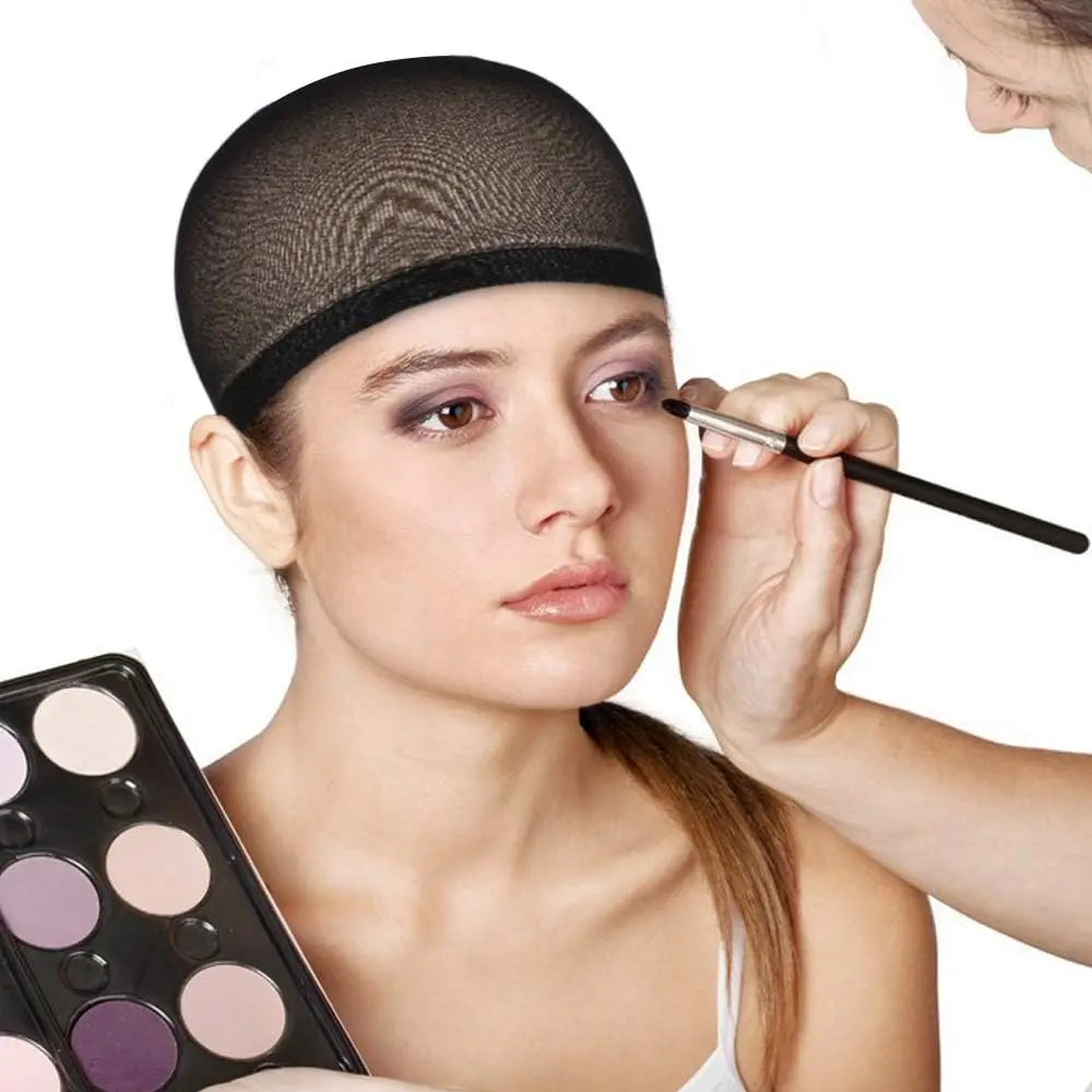 2Pcs Hair Cap Net Mesh For Weave Black Brown.