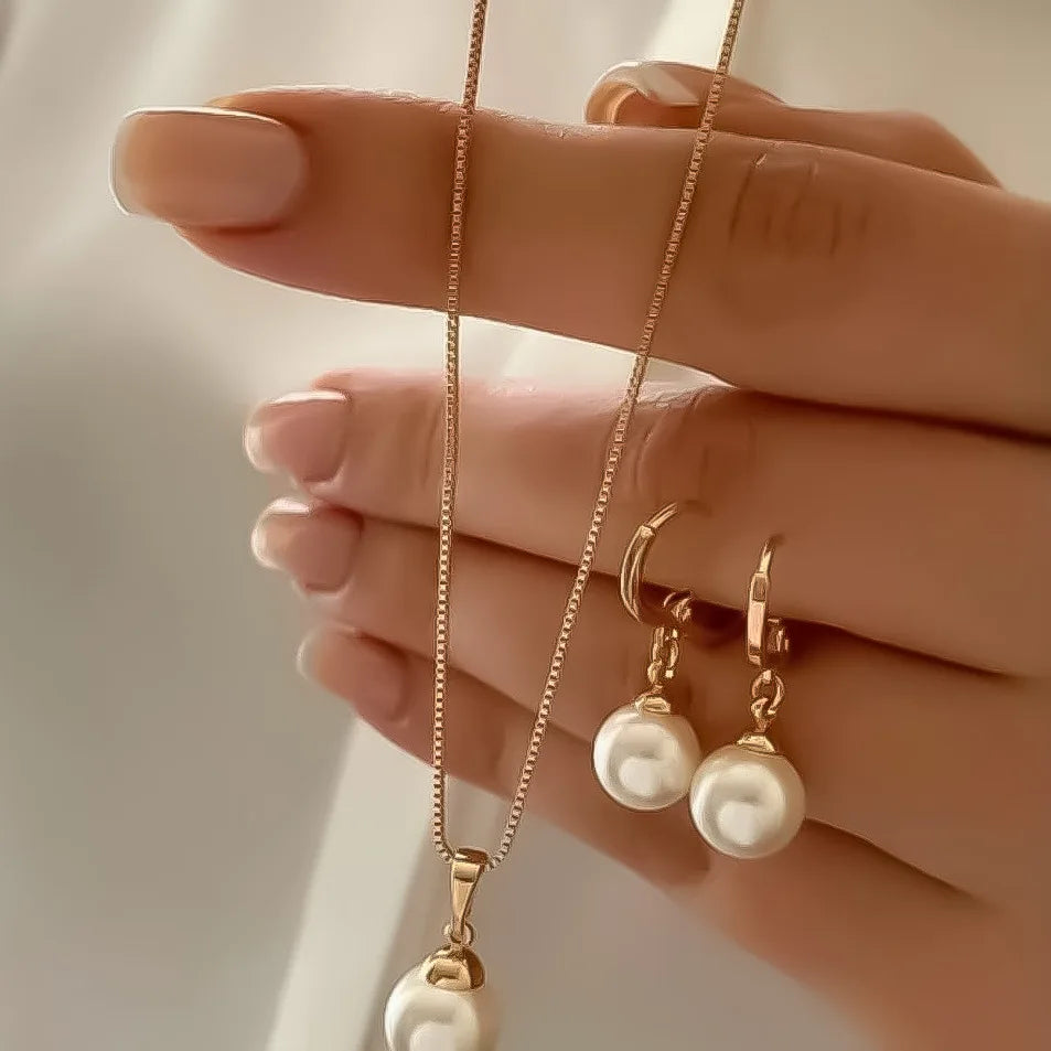 Women's  Pearl Jewelry Set