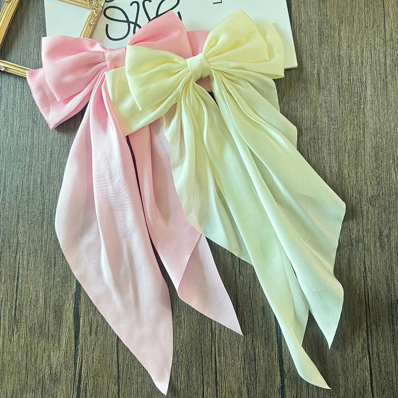 Bow Ribbon Hair Clip for Women