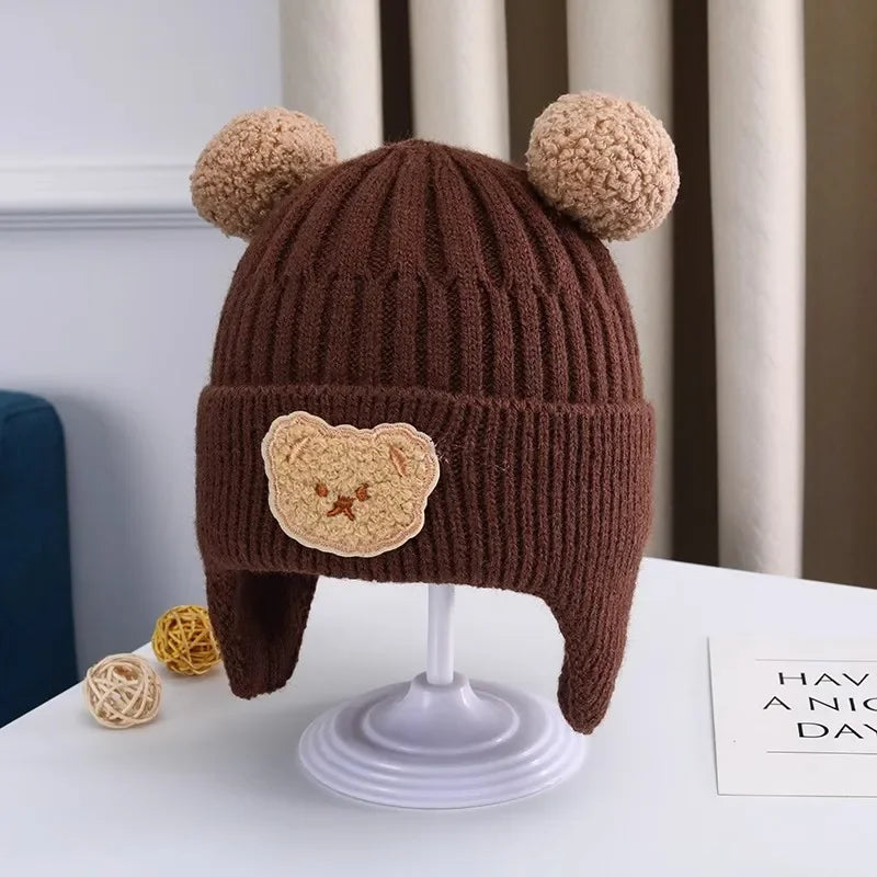 cute bear  wool hat
