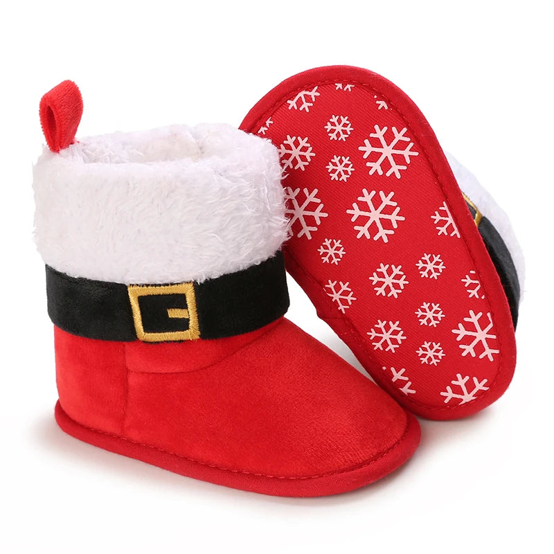 Christmas theme baby Boots