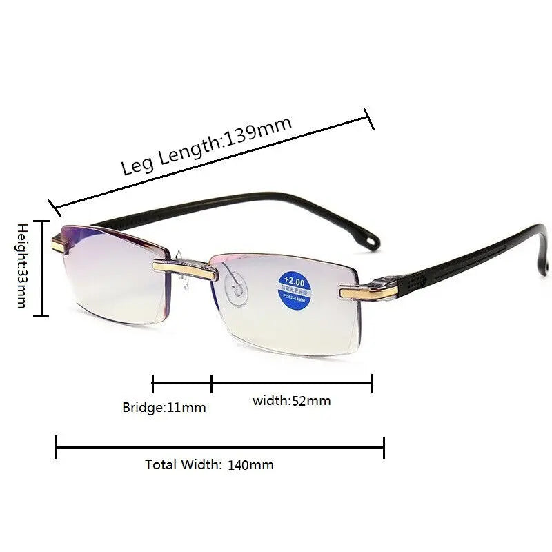 Men Retro Square glasses