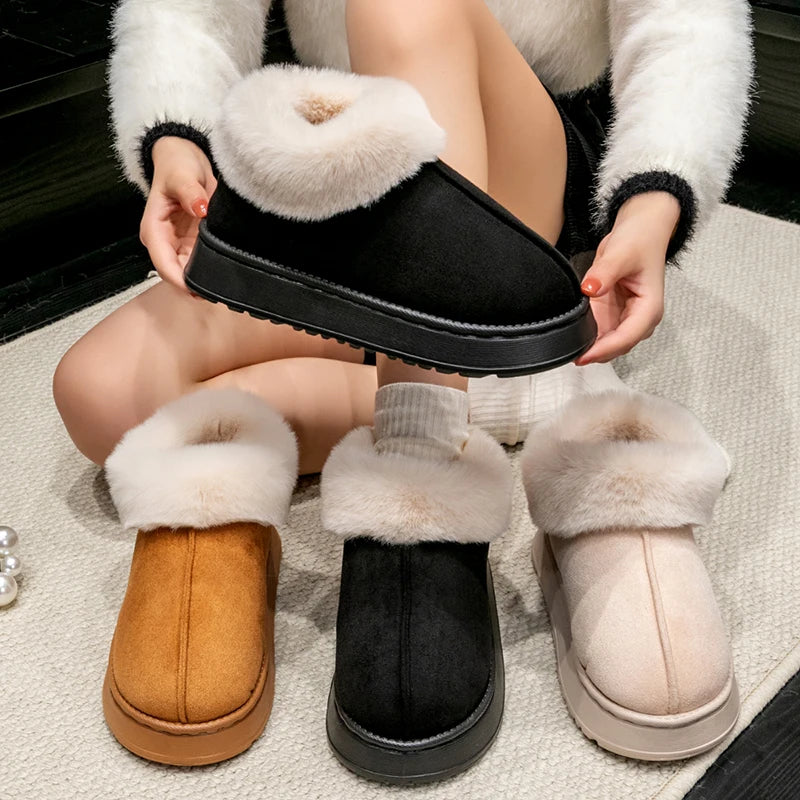 Women's  Fluffy Fashion Snow Boots