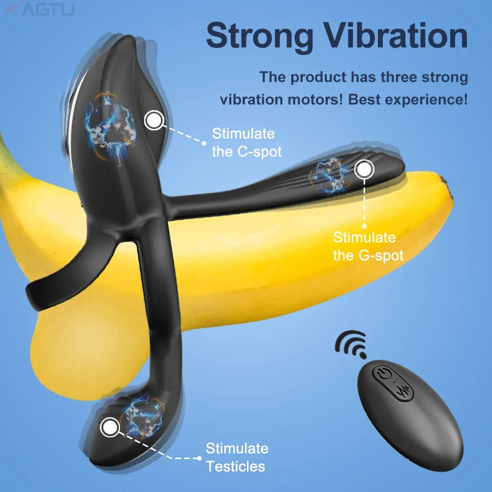 Cock Ring Vibrating for Men Ejaculation 
Delay Male Erectile Penis Ring G-Spot Clitoris
 Adult Sex Toy for Couples