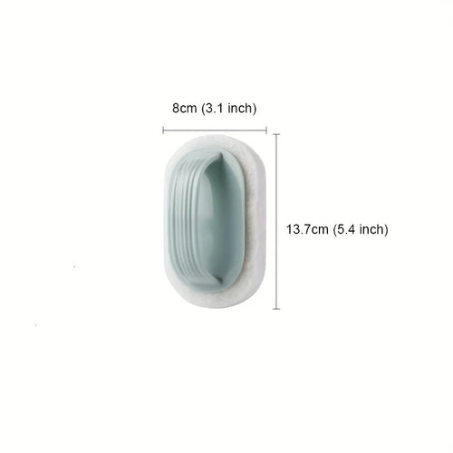 1PC Equipped with a handle, powerful cleaning bathtub brush, 
bathroom cleaning brush, striped magic sponge wipe
