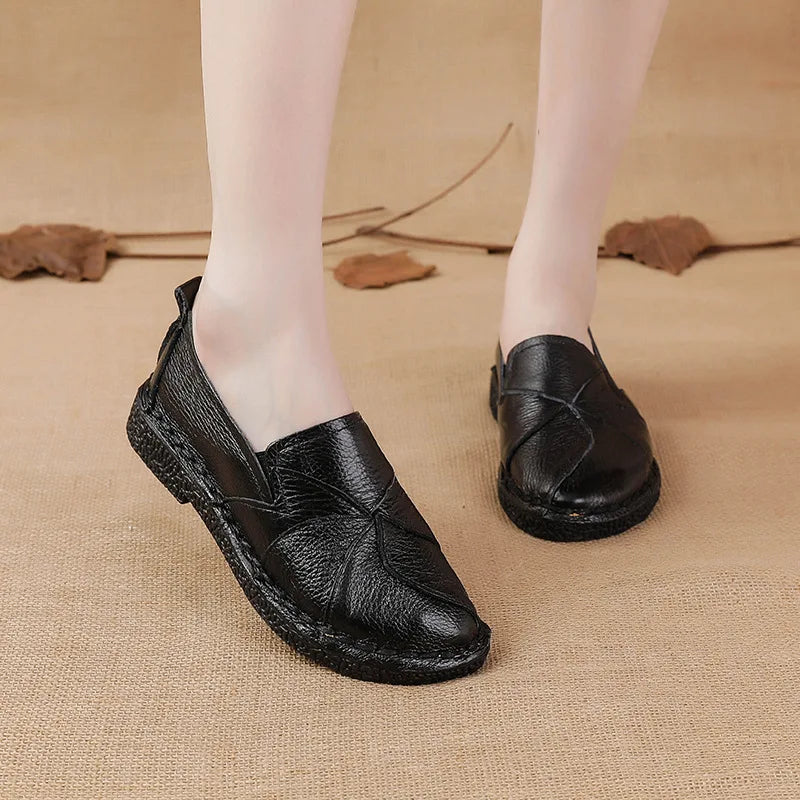 Women's Genuine Leather Flats Shoes