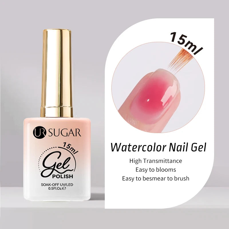 15ml Champagne Gold Sliver Reflective Glitter Gel Nail Polish