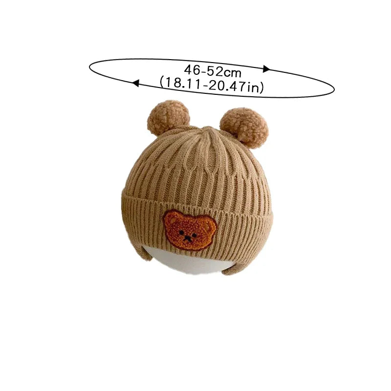 cute bear  wool hat