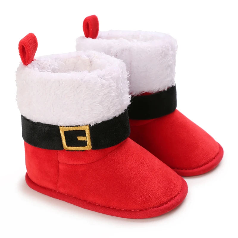 Christmas theme baby Boots