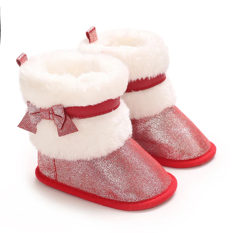 Christmas theme baby Boots