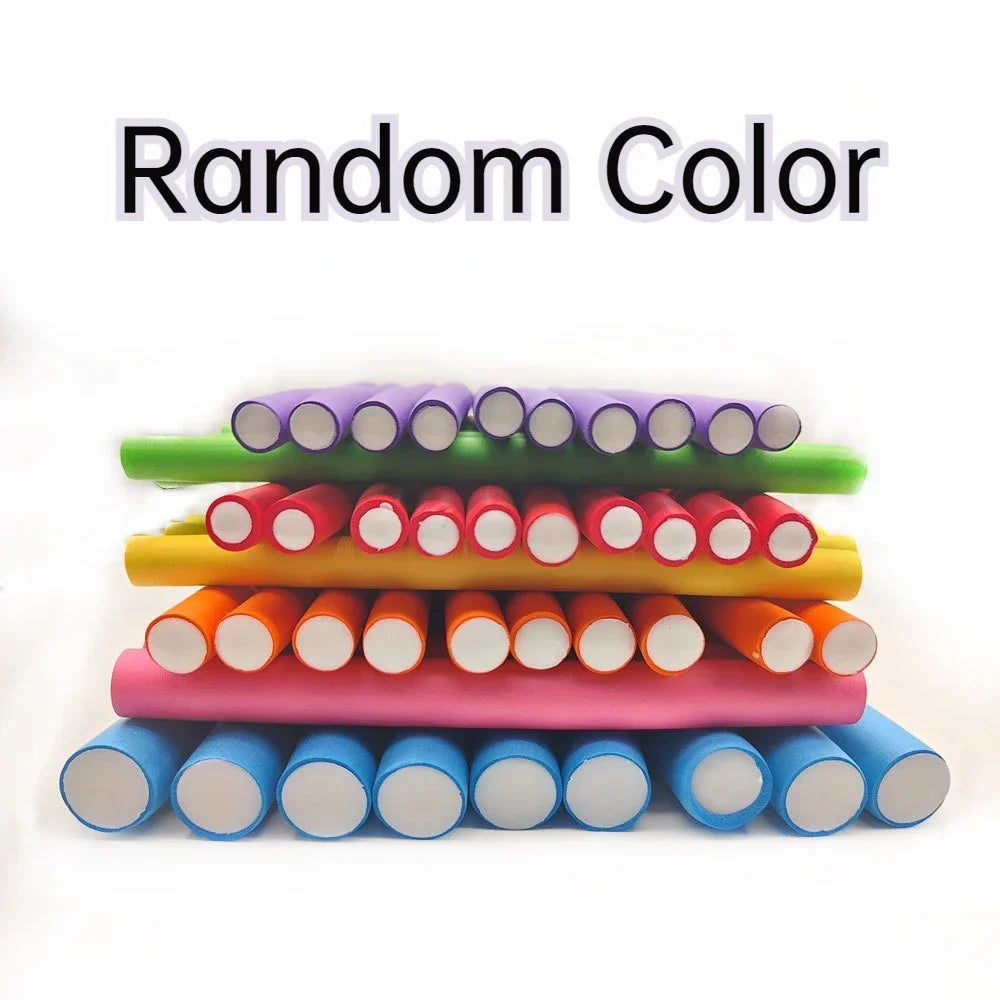 10pcs Flexible Hair Curling Rod.