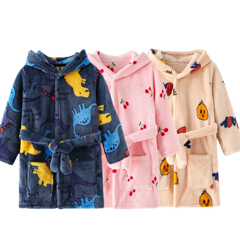Boy and Girls Flannel Robe