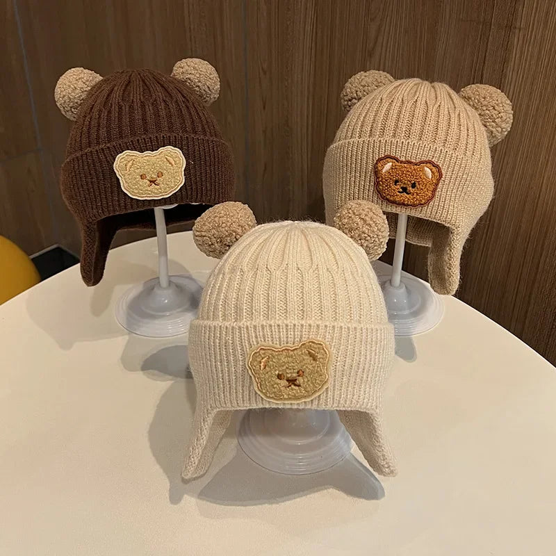 cute bear  wool hat