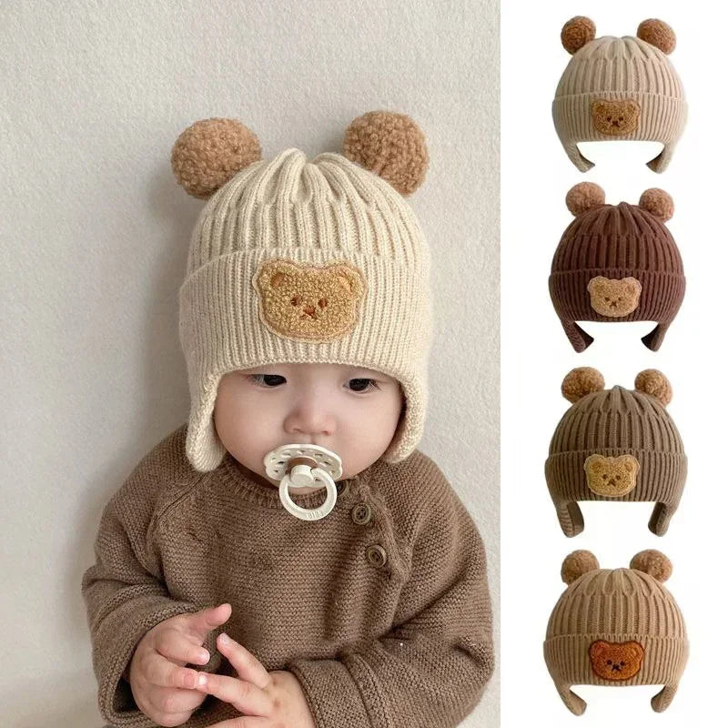 cute bear  wool hat