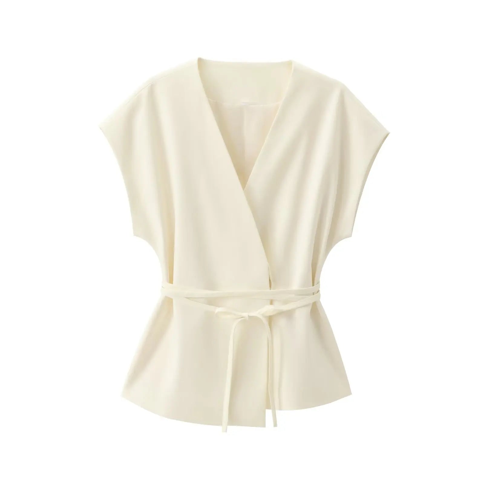 Women's Trouser Suits Sleeveless V-Neck Top