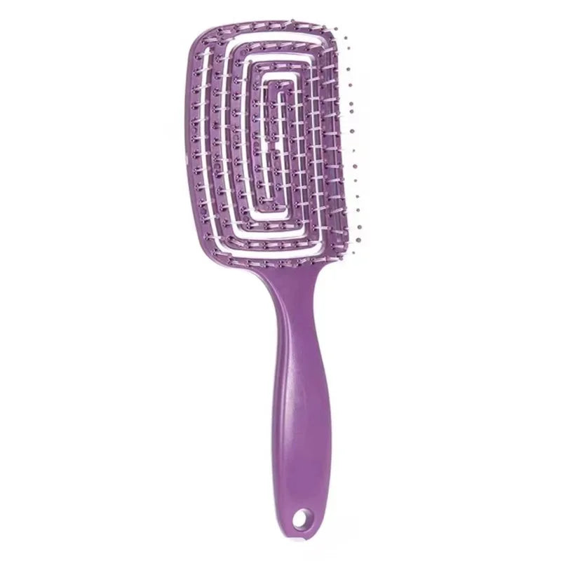 1Pcs Elastic Massage Comb
 Hollow Out Hair Brush Scalp Massage