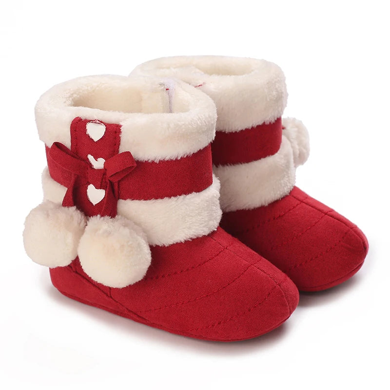 Christmas theme baby Boots
