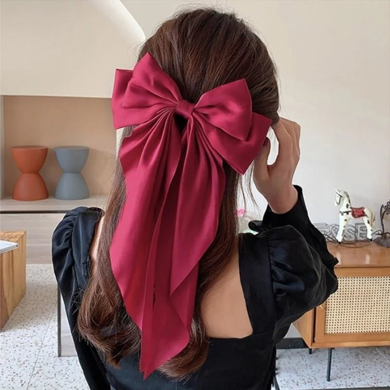 Bow Ribbon Hair Clip for Women