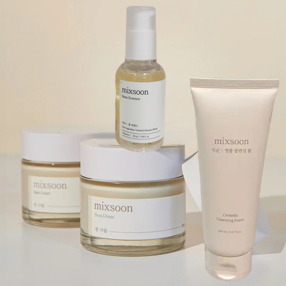 Mixsoon Bean Essence Korean Skin Care Serum - Exfoliating Hydrating Glass Skin Hyaluronic Acid for Moisturized Smooth Complexion