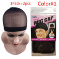 2Pcs Hair Cap Net Mesh For Weave Black Brown.