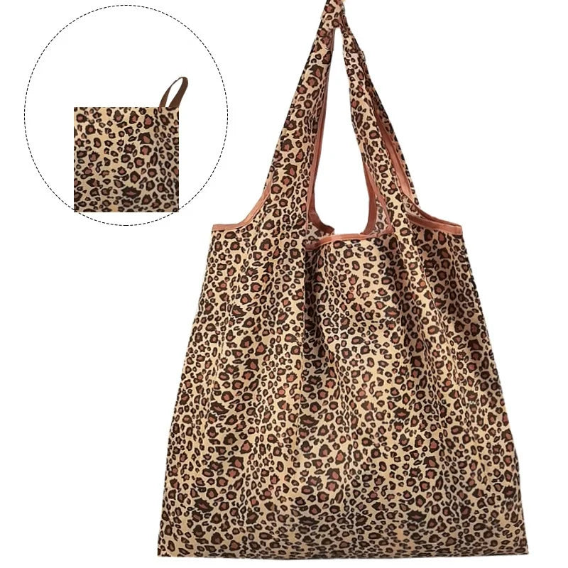 Large Capacity Leopard Print Hand Bag