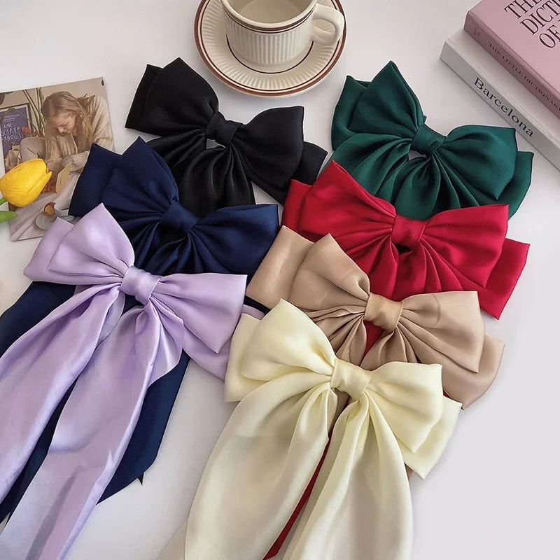Bow Ribbon Hair Clip for Women