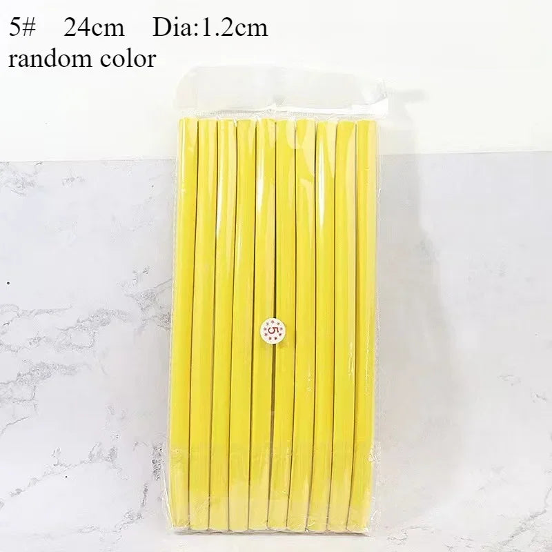 10pcs Flexible Hair Curling Rod.