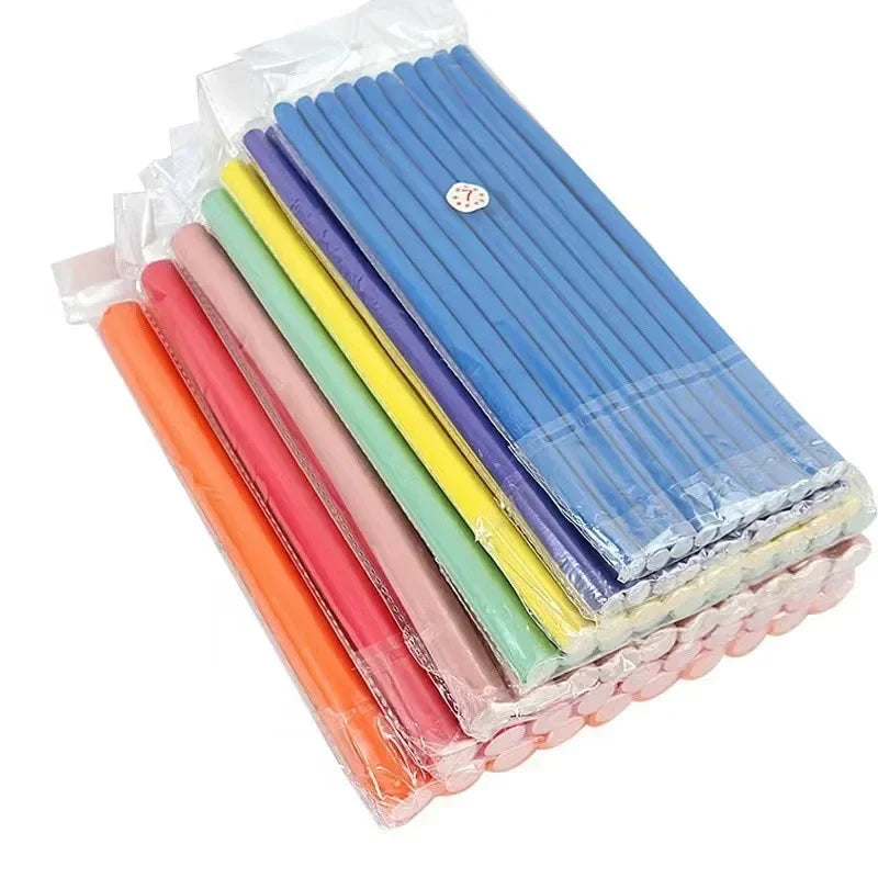 10pcs Flexible Hair Curling Rod.