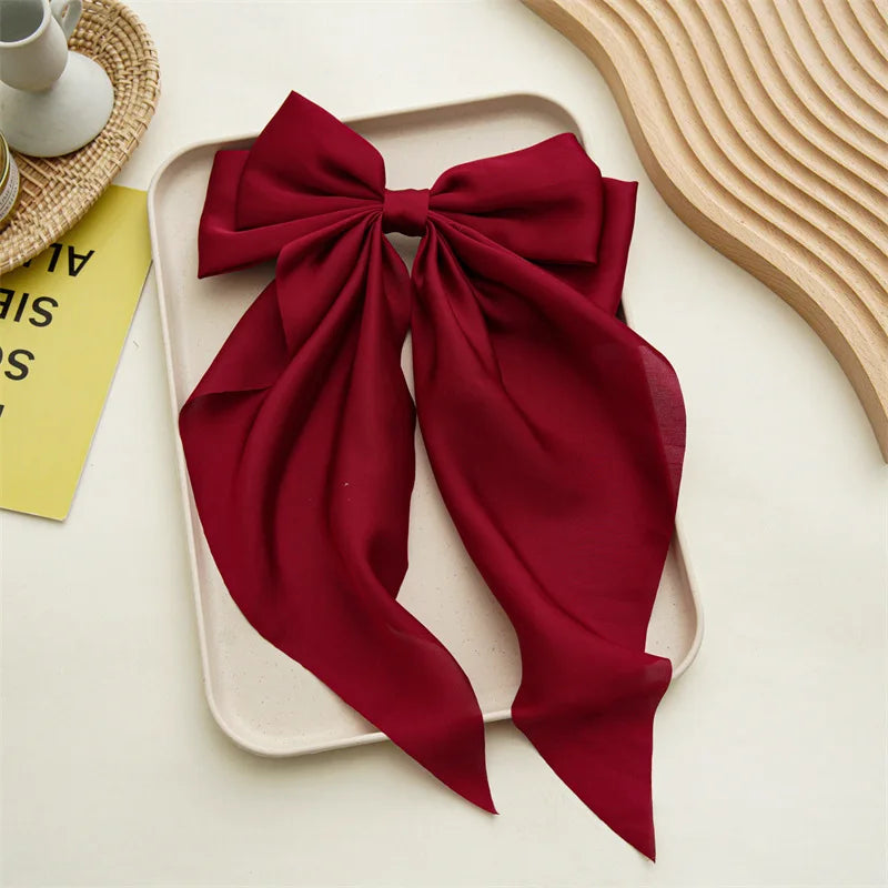 Bow Ribbon Hair Clip for Women