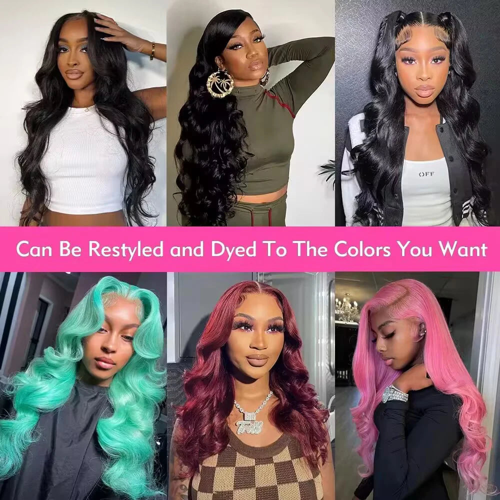 HD Transparent 13x4 13x6 Body Wave Lace Frontal Wig
