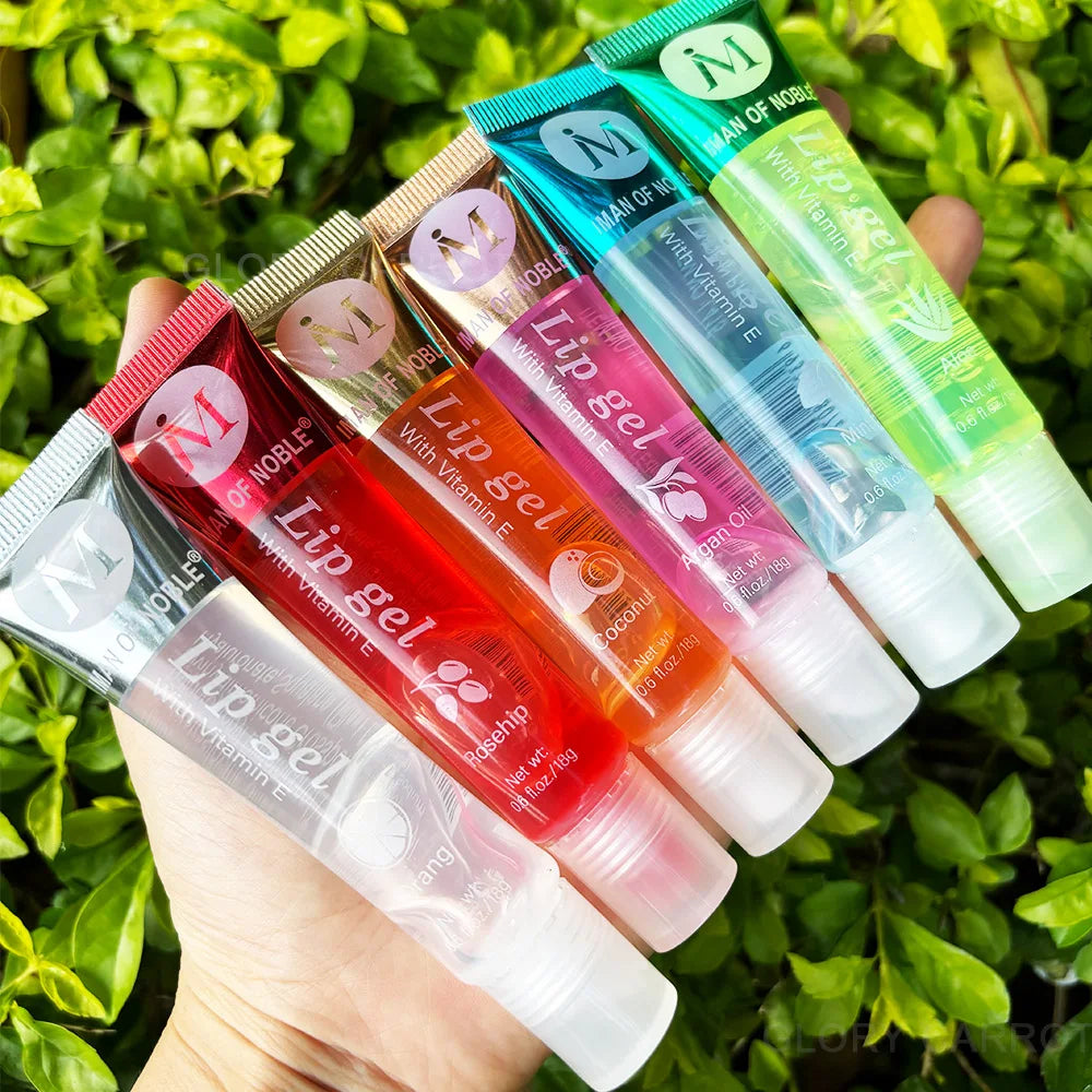 6Pcs Fruity Flavor Watery Glossy Lip Gloss Set.