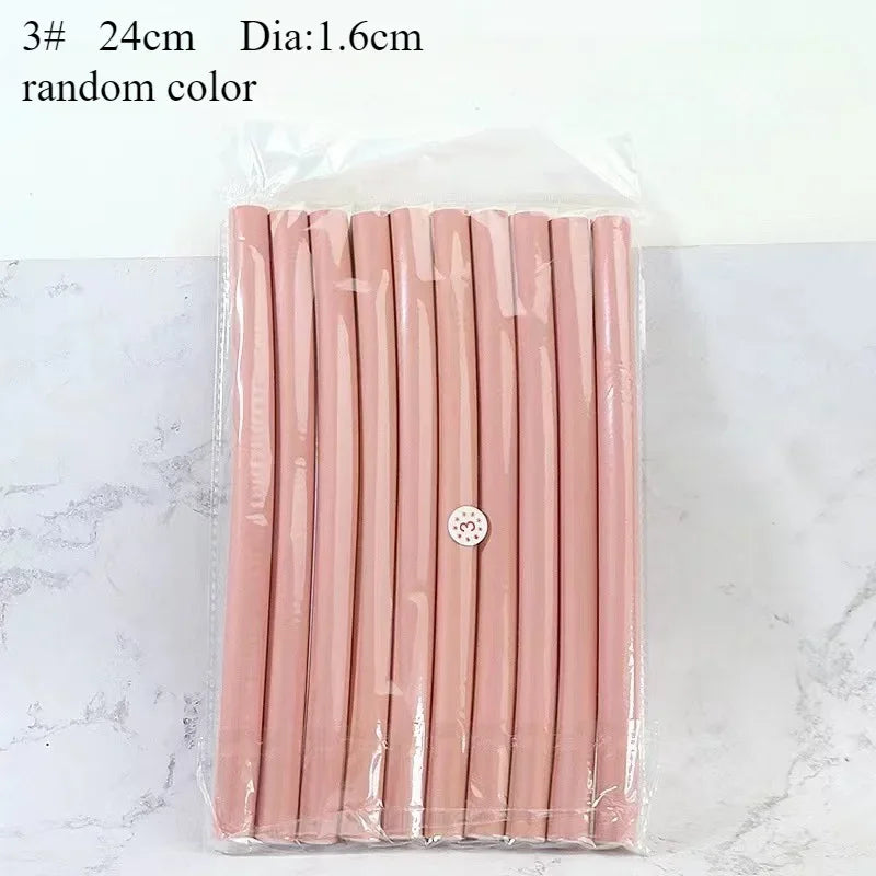 10pcs Flexible Hair Curling Rod.