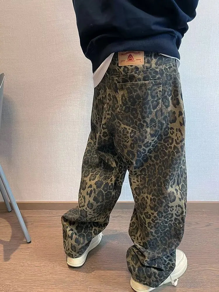 MenTan Leopard Jeans
