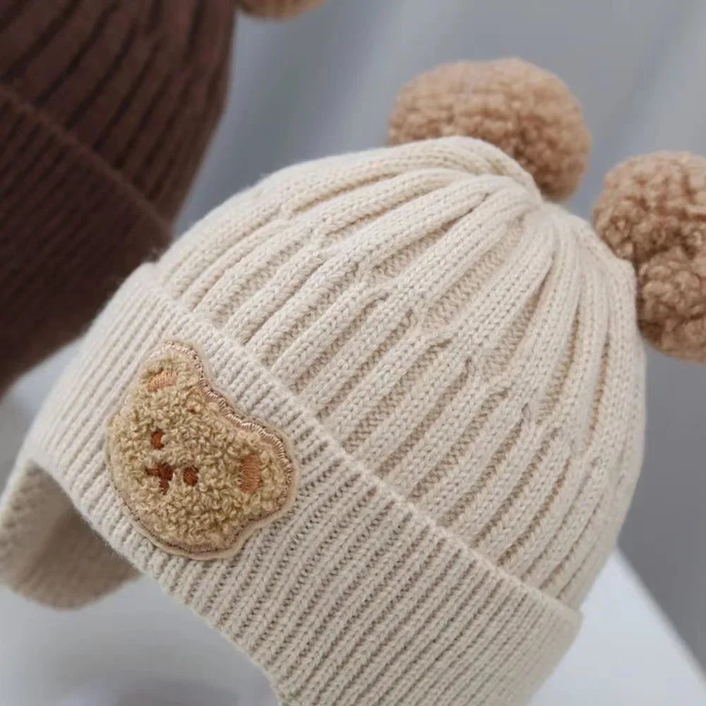 cute bear  wool hat