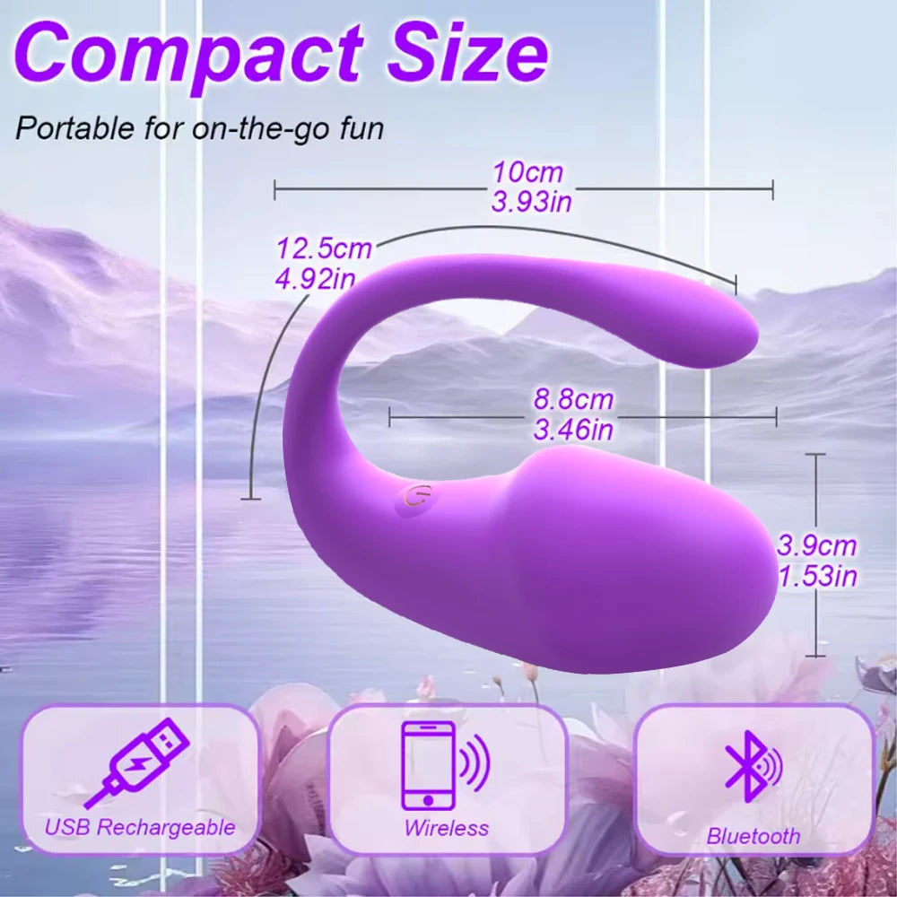 Wireless Bluetooth Dildo Vibrator